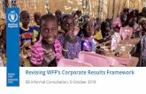 Revising WFP’s Corporate Results Framework