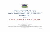 PERFORMANCE MANAGEMENT POLICY MANUAL