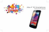 Alba 4” 3G Smartphone Instruction manual
