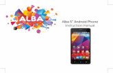 Alba 5” Android Phone Instruction manual