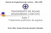 TRATAMENTO DE ÁGUAS RESIDUÁRIAS (LOB1225)