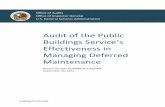 Audit of the Public Buildings Service’s Effectiveness in ...