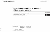 Compact Disc Recorder - Sony IT