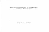 Water-immiscible solvents for the biological treatment of ...