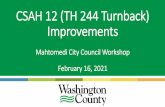 CSAH 12 (TH 244 Turnback) Improvements