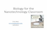 Biology for the Nanotechnology Classroom