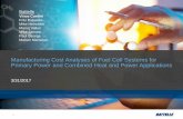 Manufacturing Cost Analyses of Fuel Cell Systems for ...