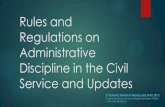 Rules and Regulations on Administrative Discipline in the ...