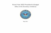 Fiscal Year 2022 President's Budget
