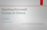 Teaching Noncredit Courses at Ohlone
