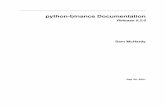 python-binance Documentation