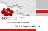 Personalized Choices - Finding Solutions that fit