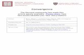 Convergence - Harvard University