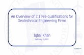 An Overview of 7.1 Pre-qualifications for Geotechnical ...