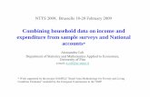 Combining household data on income and expenditure from ...