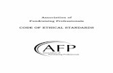 CODE OF ETHICAL STANDARDS - Association of Fundraising ...