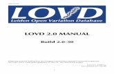 LOVD 2.0 MANUAL - Medical Research Council
