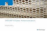 ONTAP Cluster Administration Exercise Guide