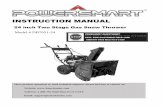 24 Snow Thrower Manual - POWER SMART