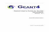 Geant4 User's Guide for Toolkit Developers