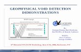 GEOPHYSICAL VOID DETECTION DEMONSTRATIONS