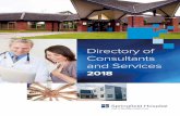 Directory of Consultants and Services - Springfield Hospital