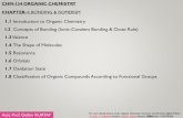 CHM-134 ORGANIC CHEMISTRY CHAPTER-1: BONDING & …