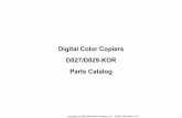 Digital Color Copiers D027/D029-KOR Parts Catalog