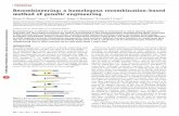Recombineering: a homologous recombination-based method of ...