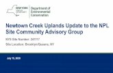 Newtown Creek Uplands Update to the NPL Site Community ...