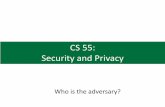 CS 55: Security and Privacy