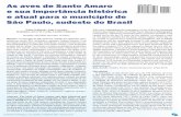 As aves de Santo Amaro ISSN 1981-8874 e sua importância ...