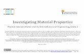 Investigating Material Properties