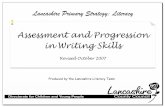 Assessment and Progression in Writing Skills October 2007