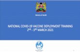 NATIONAL COVID-19 VACCINE DEPLOYMENT TRAINING - 3 …