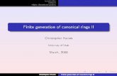 Finite generation of canonical rings II - Math