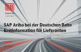 SAP Ariba bei der Deutschen Bahn Erstinformation für ...