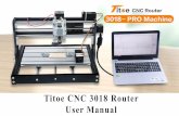 Titoe CNC 3018 Router User Manual