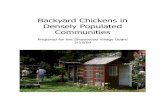 backyard chickens in densely populated areas