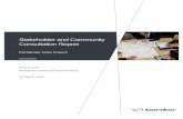 Stakeholder and Community Consultation Report