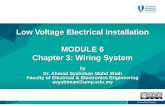 Low Voltage Electrical Installation MODULE 6 Chapter 3 ...