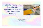 Interferometric Synthetic Aperture Radar (InSAR) and GGOS