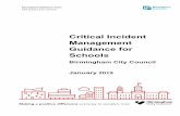 Critical Incident Management Guidance for Schools