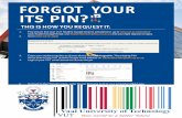 FORGOT YOUR ITS PIN? - Vaal University of Technology