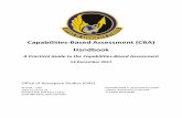 Capabilities-Based Assessment (CBA) Handbook