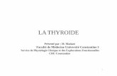 Physiologie de la Thyroide - univ-constantine3.dz