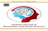 Anekant Journal of Humanities and Social Sciences