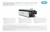 capacit y Stacker HP PageWide XL 8200 40-in Printer with High-