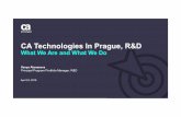 CA Technologies In Prague, R&D
