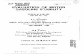 EVALUATION OF MOTOR GASOLINE STABILITY